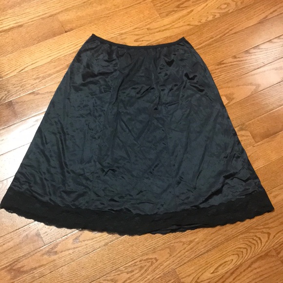 Intimates & Sleepwear Vintage Black Lacetrim Aline Slip Poshmark